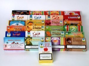 Несколько видов линеек вкусов табака Nakhla