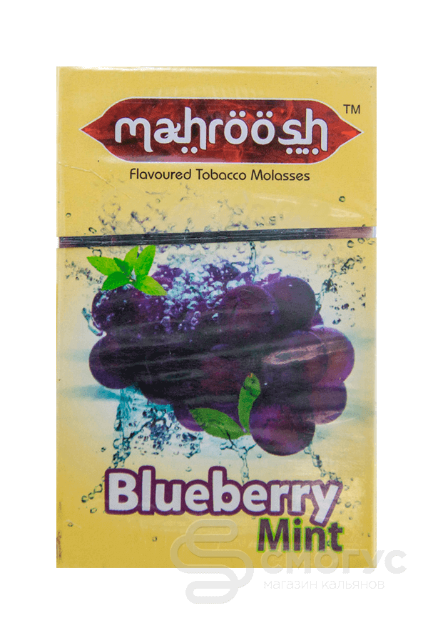 Купить табак для кальяна Mahroosh Blueberry Mint (Черника с мятой) в СПБ