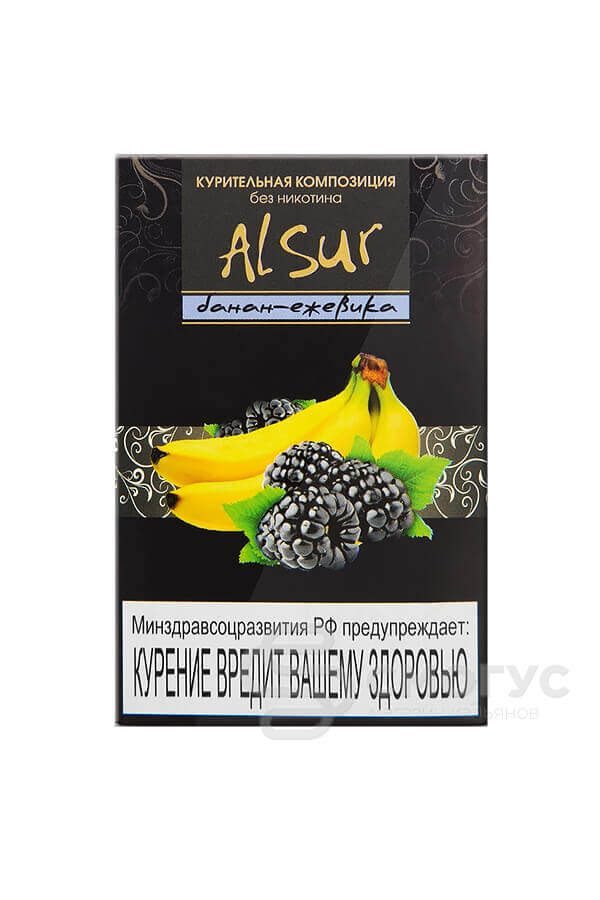 Купить табак для кальяна Alsur-Банан-Ежевика-(безникотиновый) в СПБ