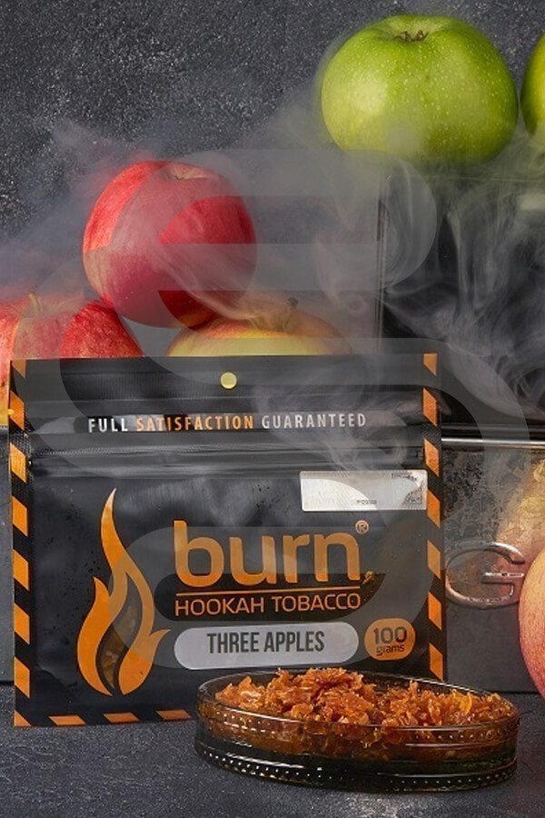 Купить табак для кальяна Burn Three Apples в СПб