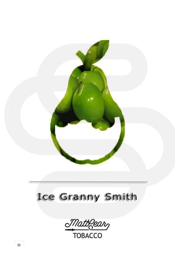 Купить табак для кальяна MattPear Ice GrannySmit (Зеленное Яблоко) недорого в СПБ.