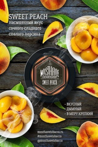 Купить табак для кальяна Must Have - Sweet Peach (Сладкий персик) недорого в СПБ.