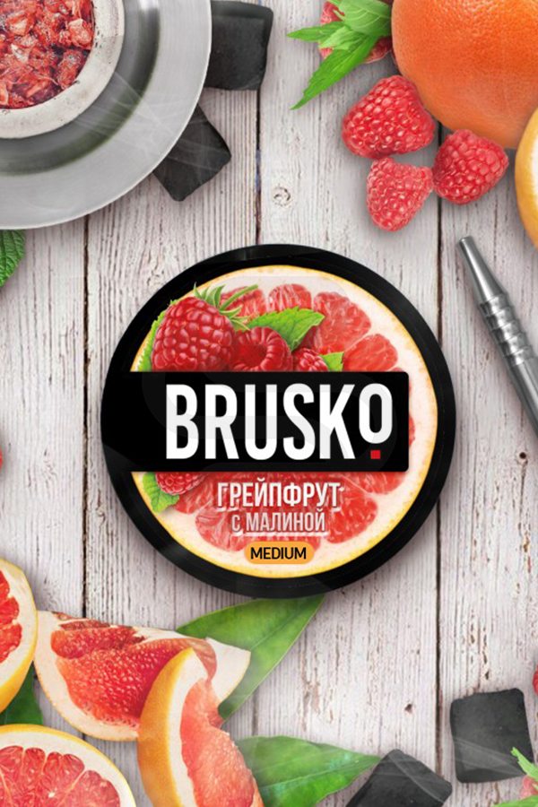 Купить кальянную смесь BRUSKO Medium Грейпфрут с малиной в СПб
