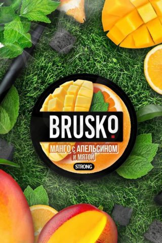 Купить смесь BRUSKO Манго c апельсином и мятой в СПб - Смогус