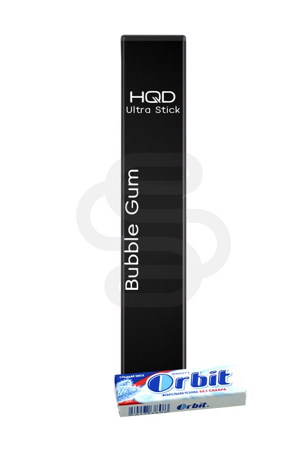 Купить электронную сигарету HQD Ultra Stick Bubble Gum - Смогус